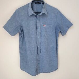 Travis Mathew Eagle Pride Patriotic Button Down Shirt Size Medium